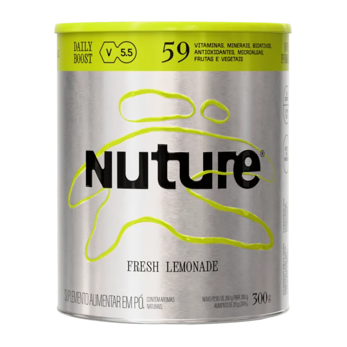 Nuture Daily Boost V5.5, Fresh Lemonade, lata de 300 g.