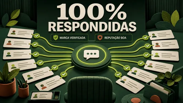 Infográfico editorial destaca Nuture como marca verificada, com reputação Boa e 100% dos registros respondidos